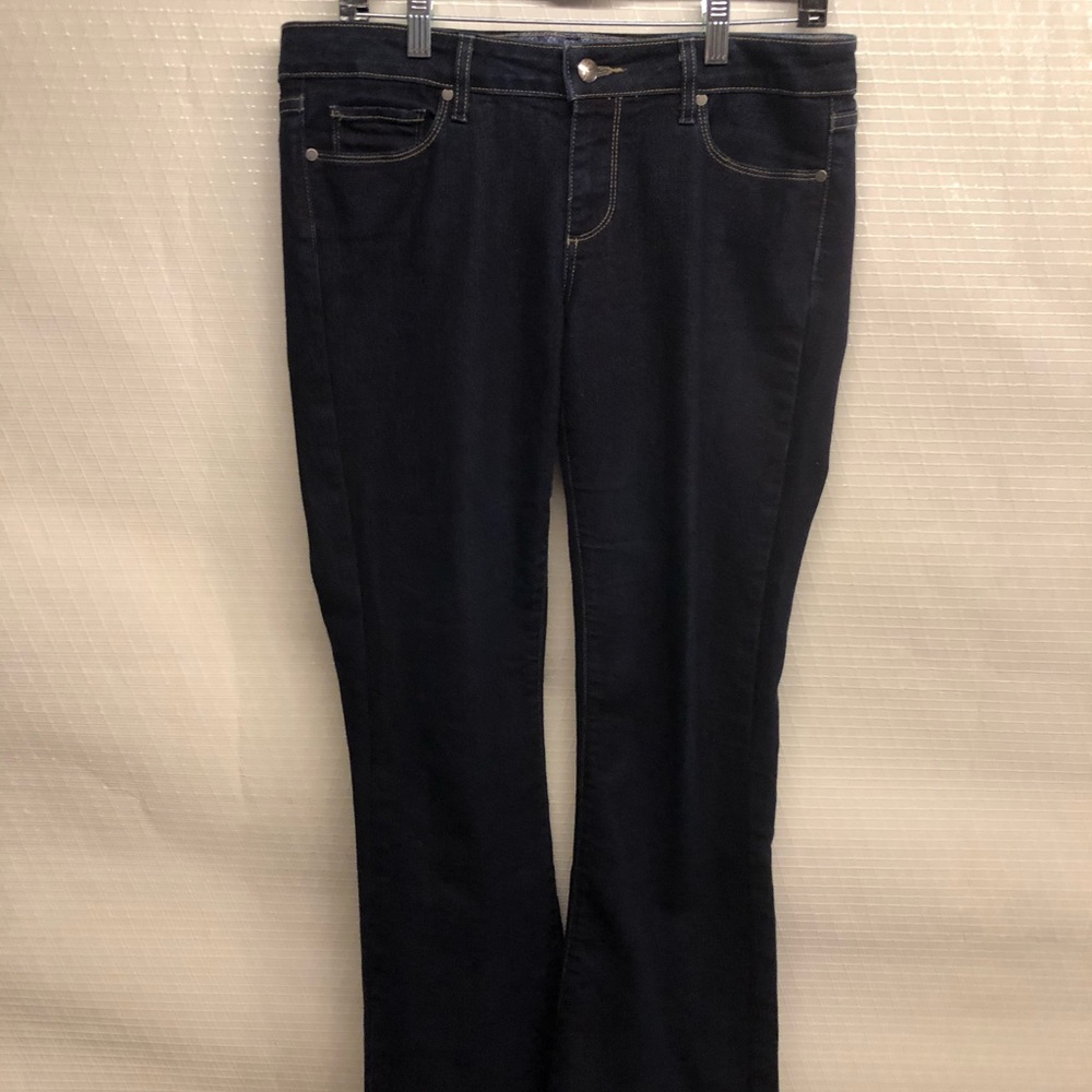 Paige Laurel Canyon Dark Wash Denim Boot Cut Jeans 30” Inseam